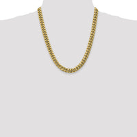 10k 9.3mm Semi-Solid Miami Cuban Chain-10BC157-22
