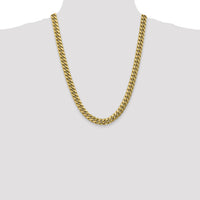 10k 9.3mm Semi-Solid Miami Cuban Chain-10BC157-24