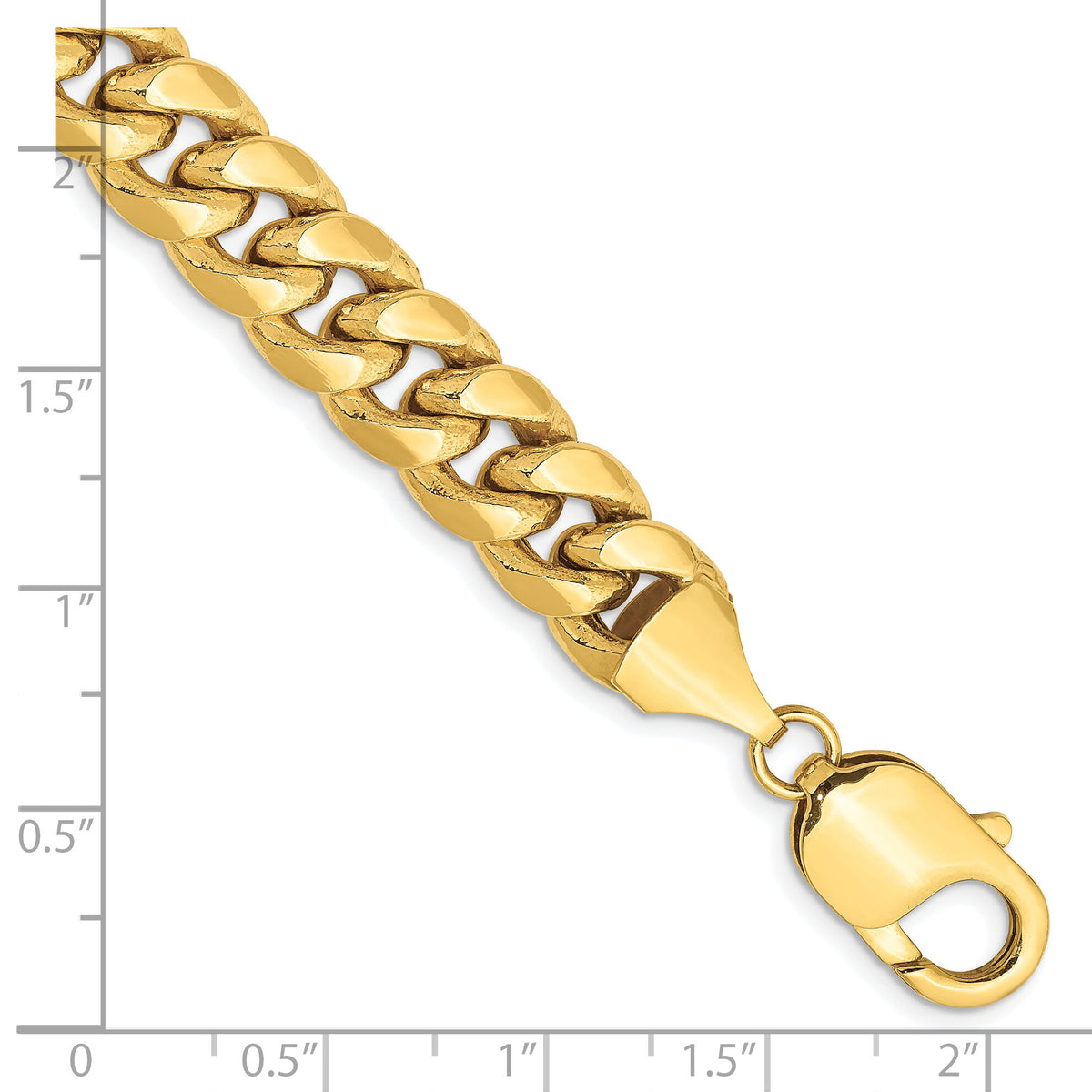 10k 9.3mm Semi-Solid Miami Cuban Chain-10BC157-8