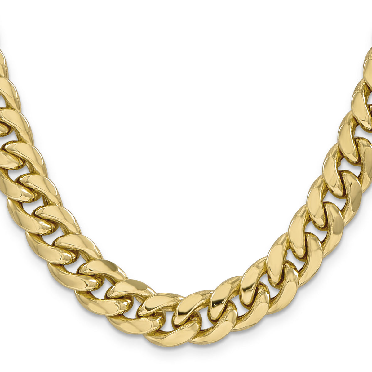 10k 11mm Semi-Solid Miami Cuban Chain-10BC158-24
