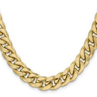 10k 11mm Semi-Solid Miami Cuban Chain-10BC158-24