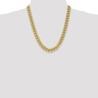 10k 11mm Semi-Solid Miami Cuban Chain-10BC158-22