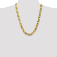 10k 11mm Semi-Solid Miami Cuban Chain-10BC158-24