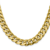 10K 13.2mm Semi-Solid Miami Cuban Chain-10BC164-22