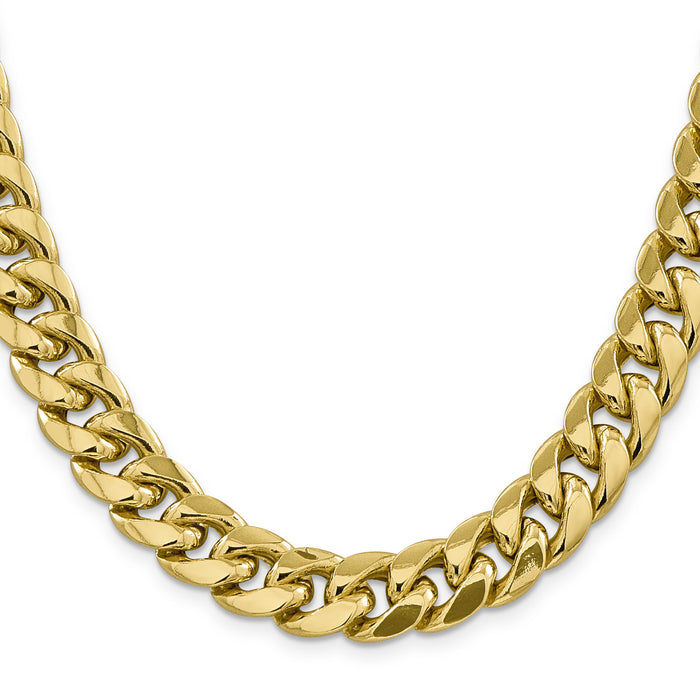 10K 13.2mm Semi-Solid Miami Cuban Chain-10BC164-30