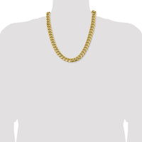 10K 13.2mm Semi-Solid Miami Cuban Chain-10BC164-22