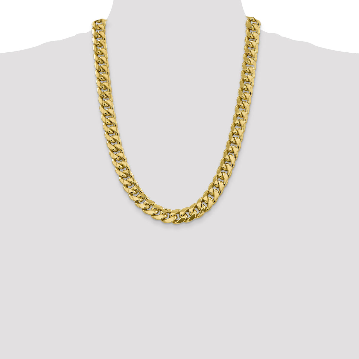 10K 13.2mm Semi-Solid Miami Cuban Chain-10BC164-24