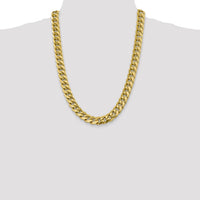 10K 13.2mm Semi-Solid Miami Cuban Chain-10BC164-24