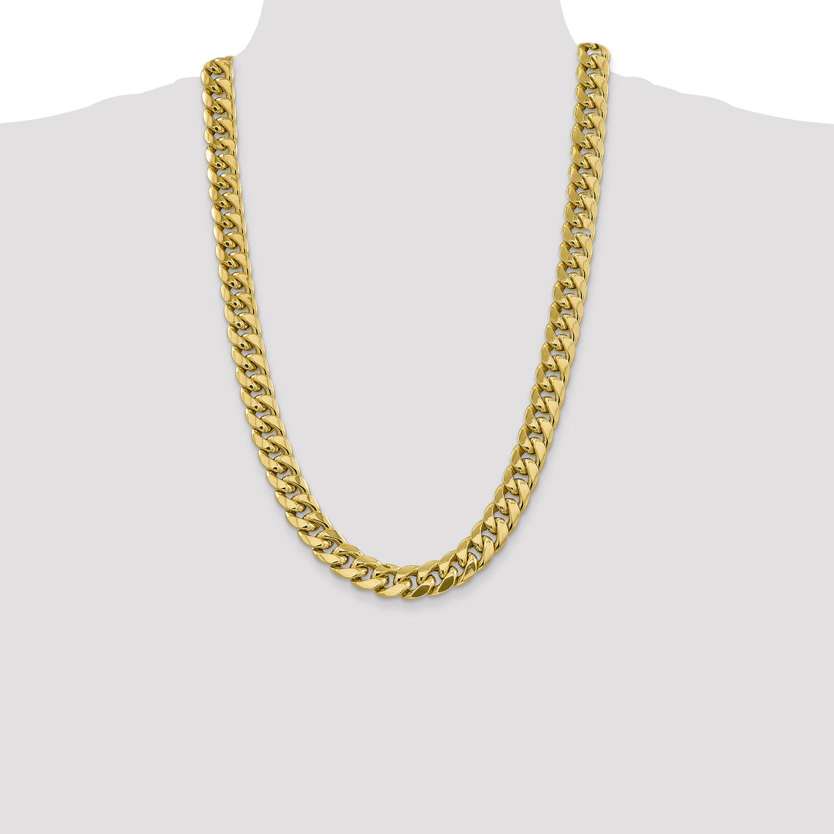 10K 13.2mm Semi-Solid Miami Cuban Chain-10BC164-26