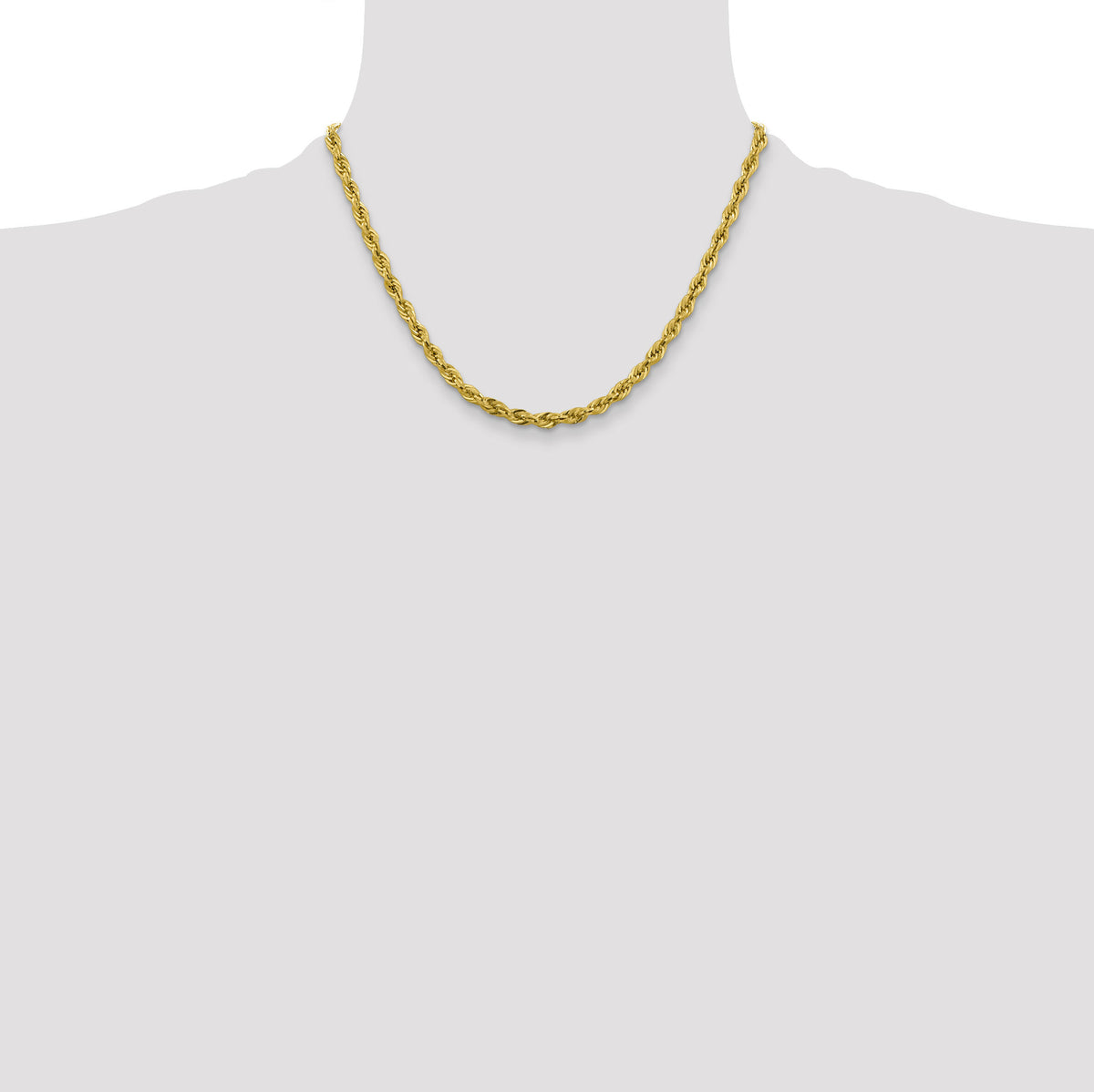 10k 4.25mm Semi-Solid Rope Chain-10BC168-18