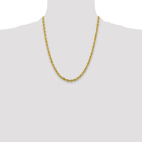 10k 4.25mm Semi-Solid Rope Chain-10BC168-22