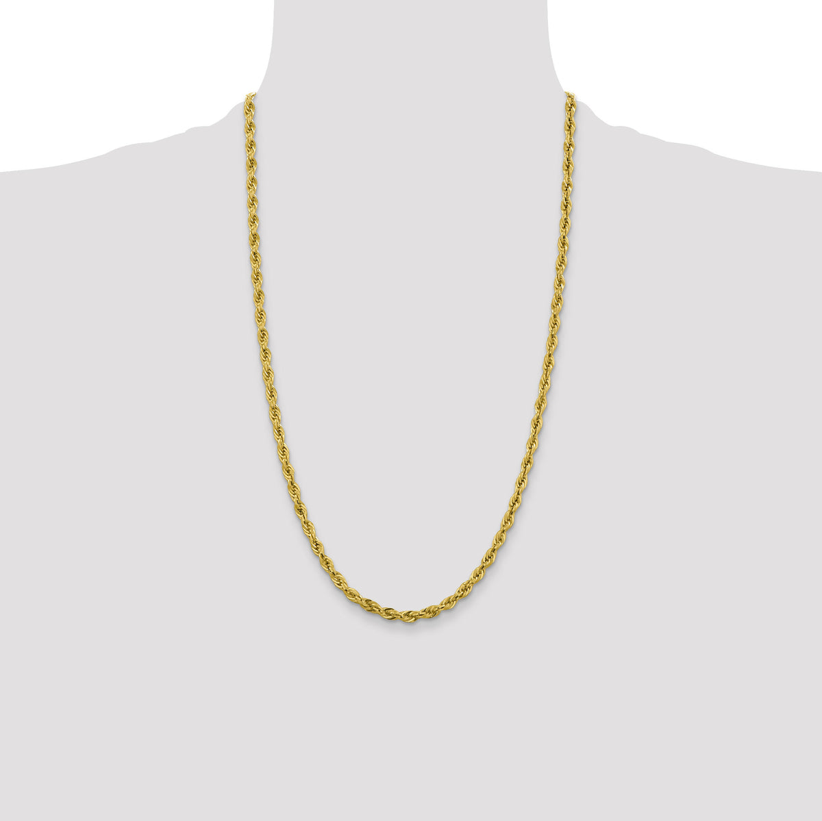 10k 4.25mm Semi-Solid Rope Chain-10BC168-26