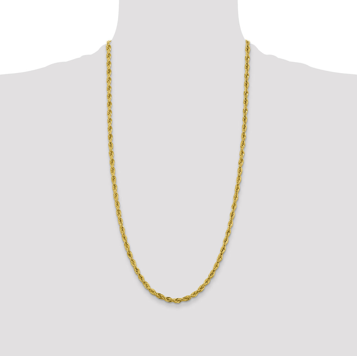 10k 4.25mm Semi-Solid Rope Chain-10BC168-28