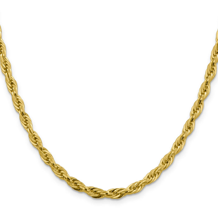 10k 4.75mm Semi-Solid Rope Chain-10BC169-20