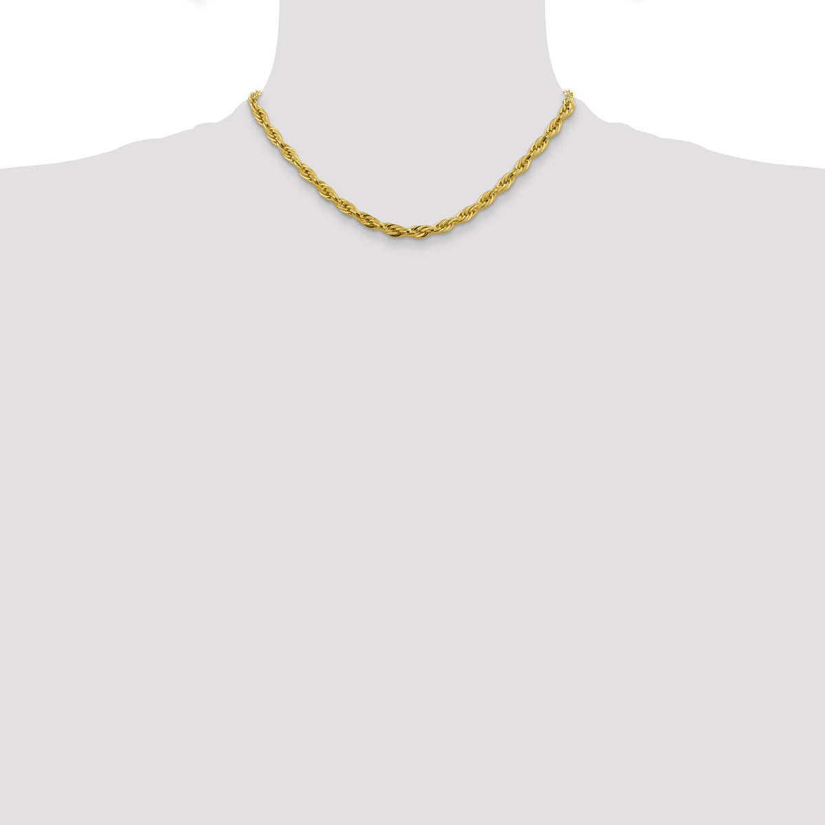10k 4.75mm Semi-Solid Rope Chain-10BC169-16