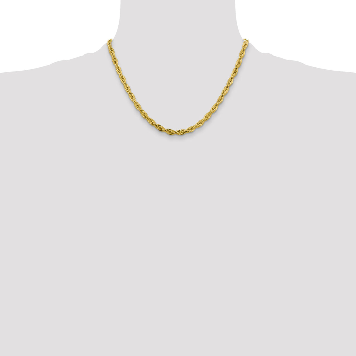 10k 4.75mm Semi-Solid Rope Chain-10BC169-18