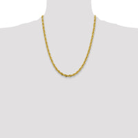 10k 4.75mm Semi-Solid Rope Chain-10BC169-22
