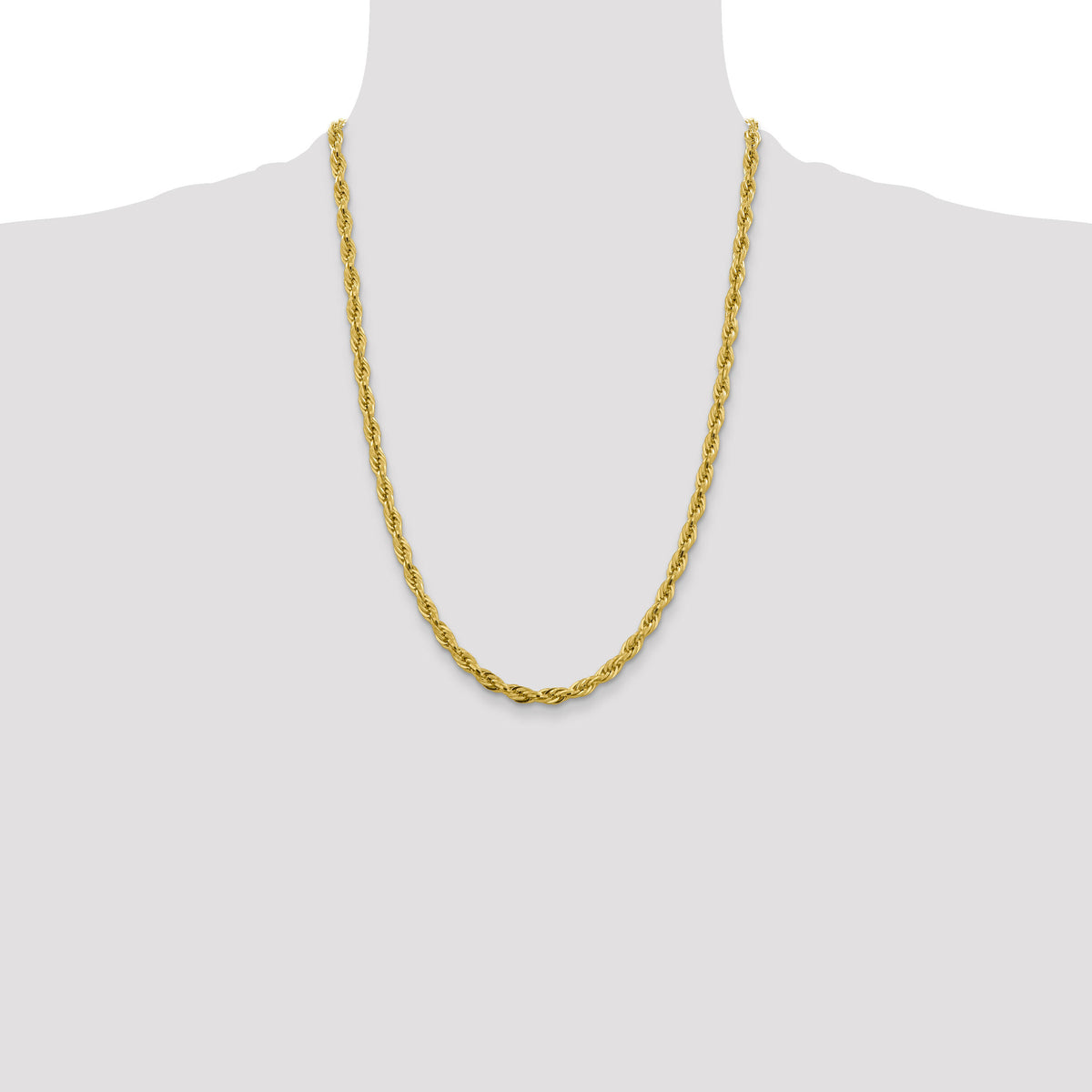 10k 4.75mm Semi-Solid Rope Chain-10BC169-24