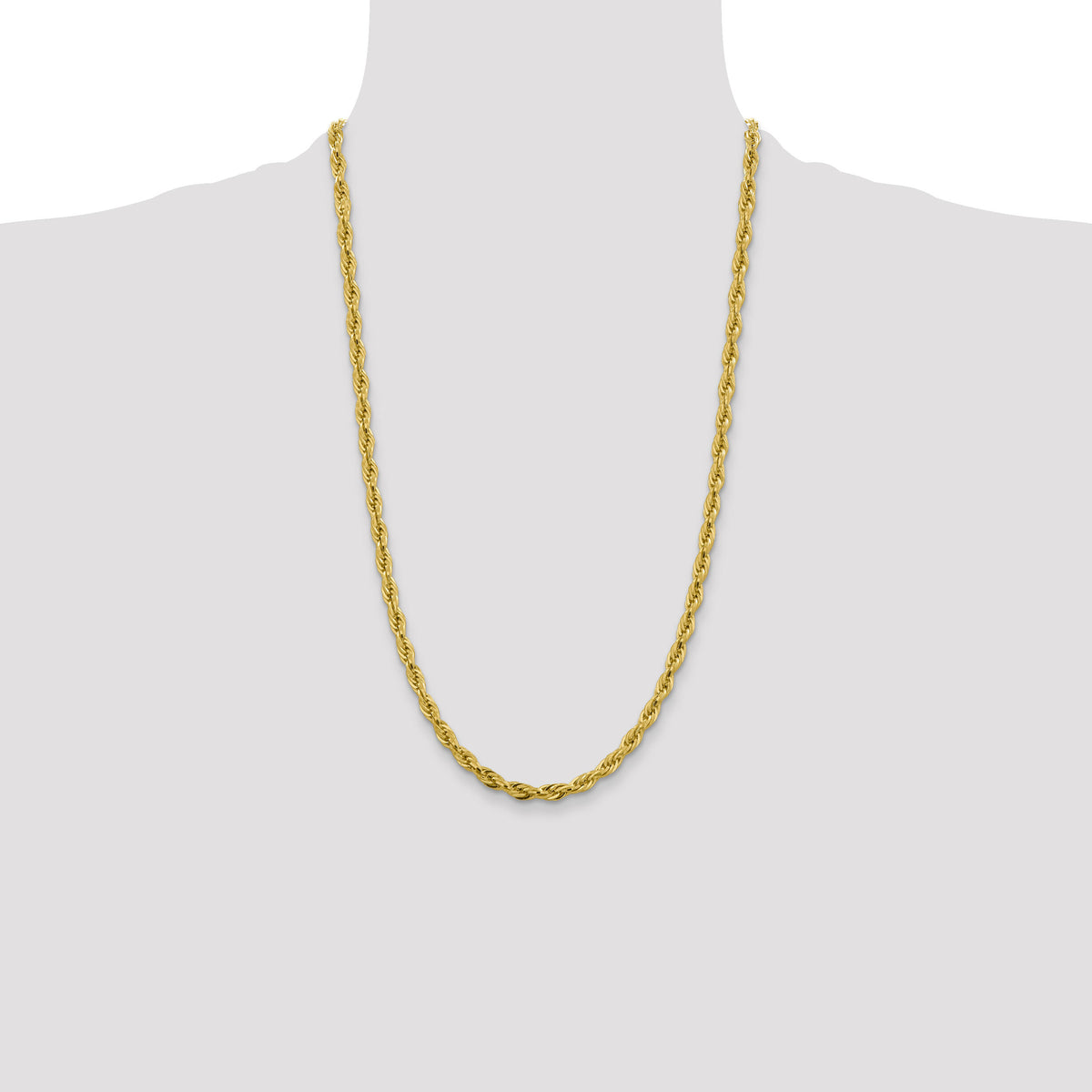 10k 4.75mm Semi-Solid Rope Chain-10BC169-26