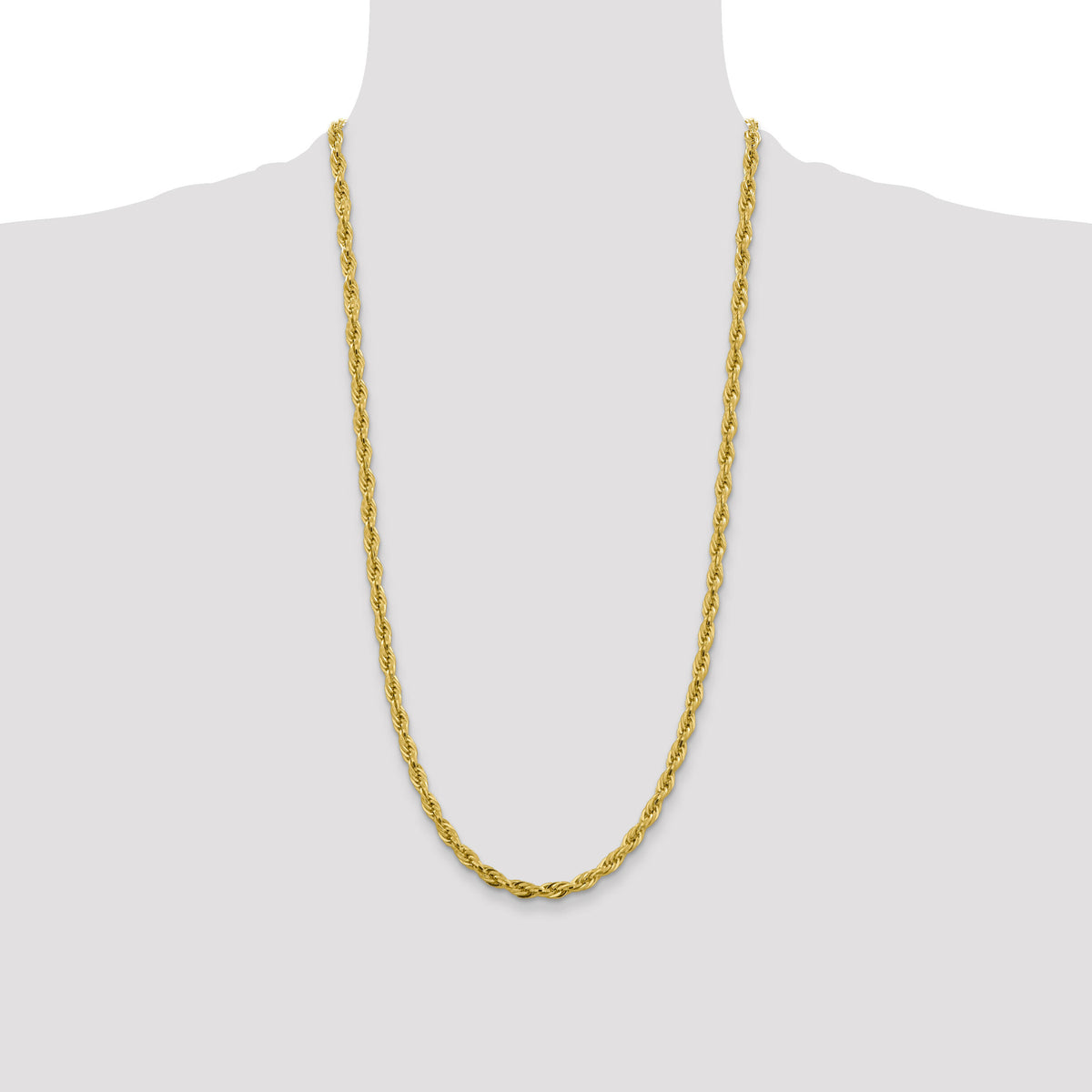 10k 4.75mm Semi-Solid Rope Chain-10BC169-28