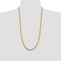 10k 4.75mm Semi-Solid Rope Chain-10BC169-28