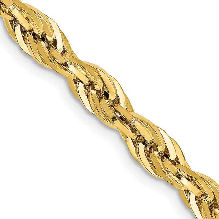 10k 4.75mm Semi-Solid Rope Chain-10BC169-20