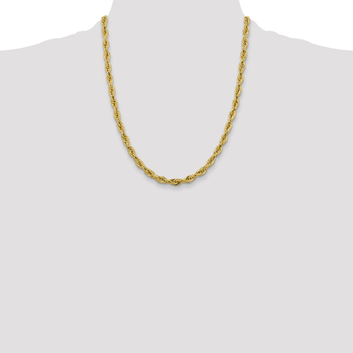 10k 5.4mm Semi-Solid Rope Chain-10BC170-22
