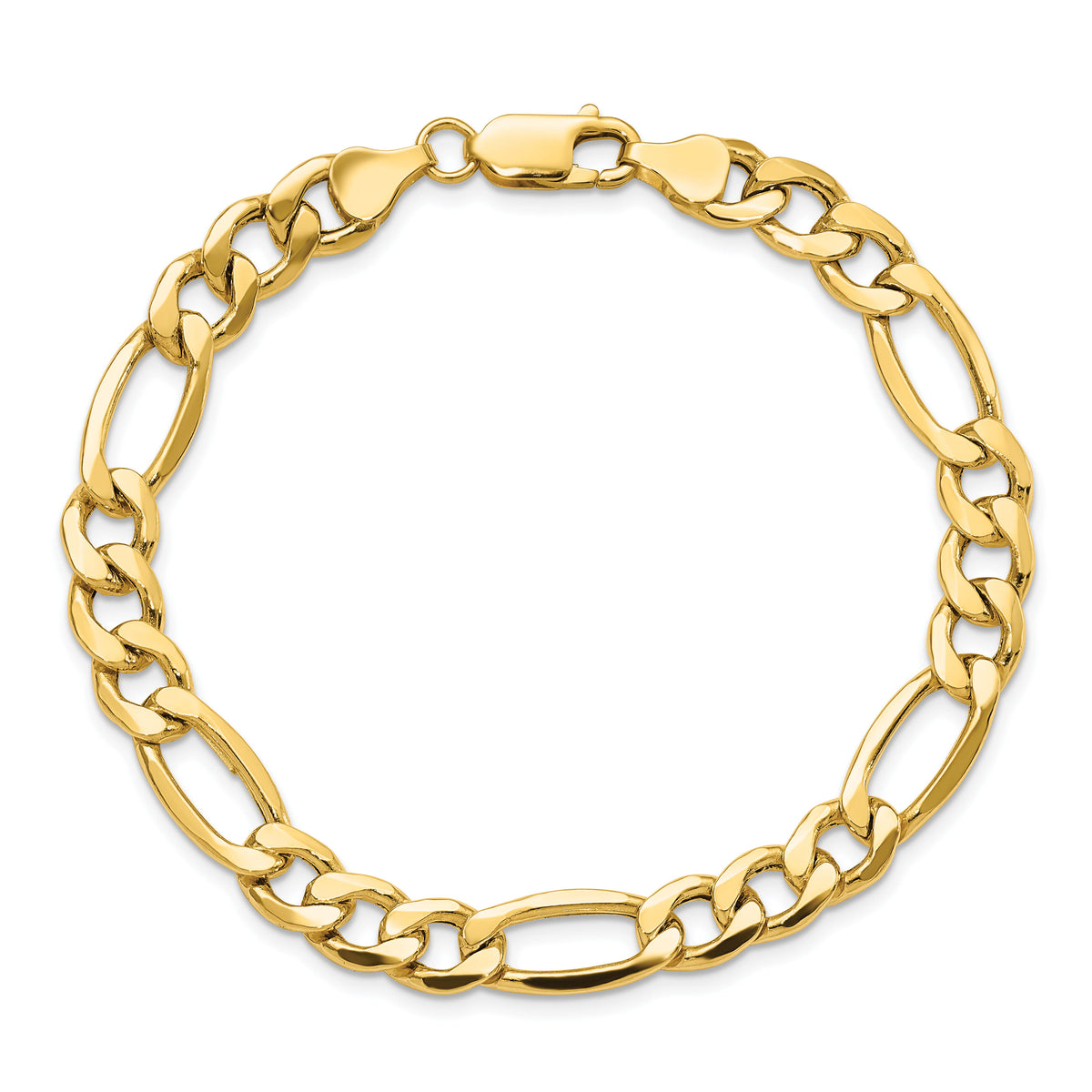 10K 8.5mm Semi-Solid Figaro Chain-10BC190-8