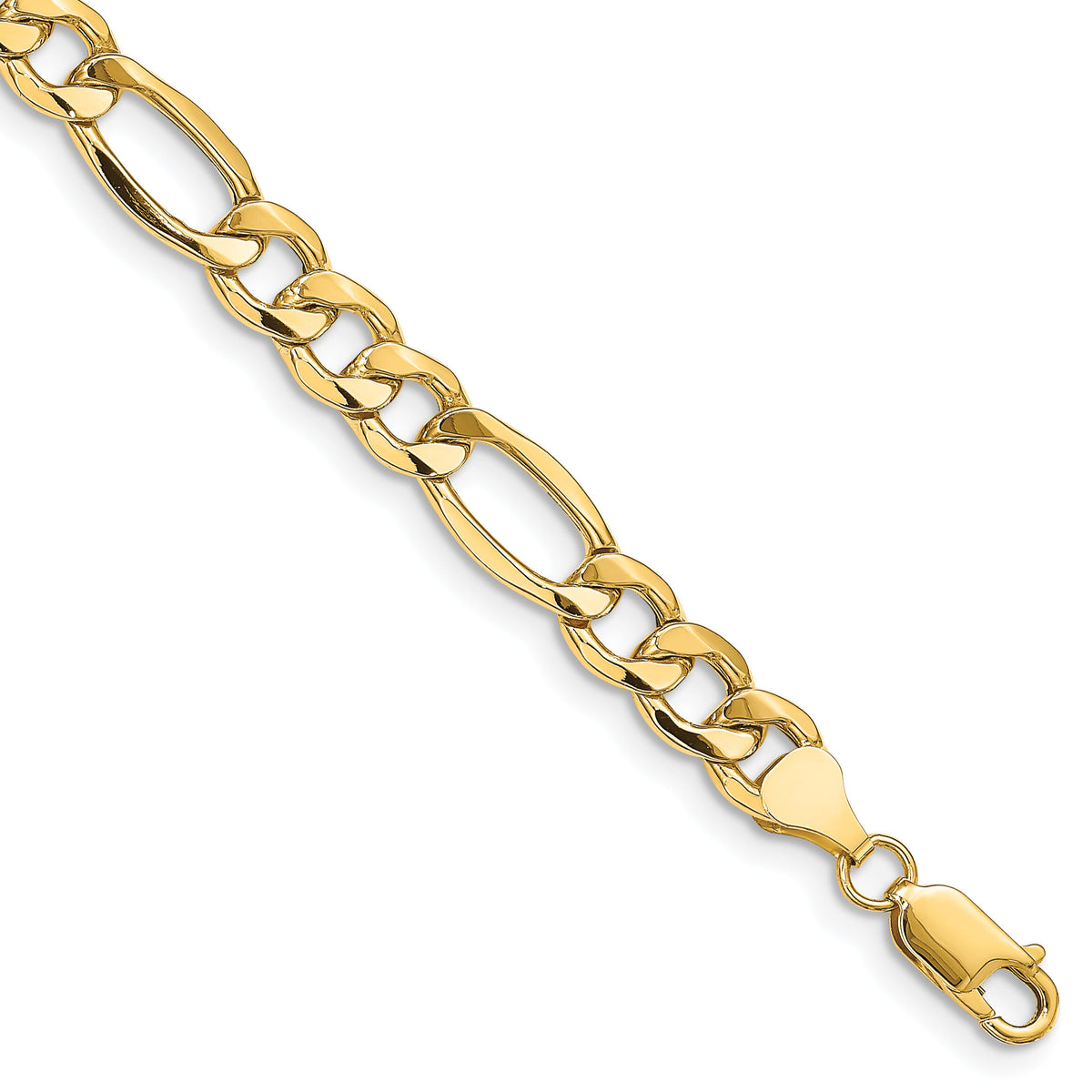 10K 8.5mm Semi-Solid Figaro Chain-10BC190-8