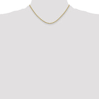 10k 2.5mm Semi-Solid Rope Chain-10BC202-16