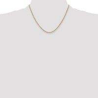 10k 2.5mm Semi-Solid Rope Chain-10BC202-18