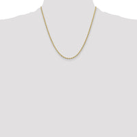 10k 2.5mm Semi-Solid Rope Chain-10BC202-20