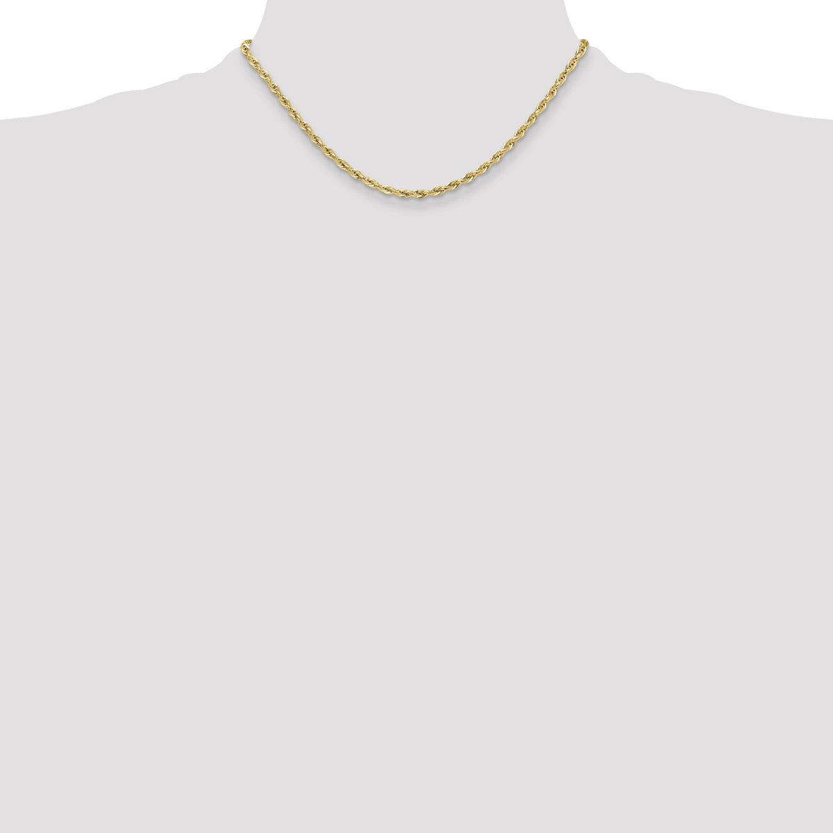 10k 3.5mm Semi-Solid Rope Chain-10BC203-16