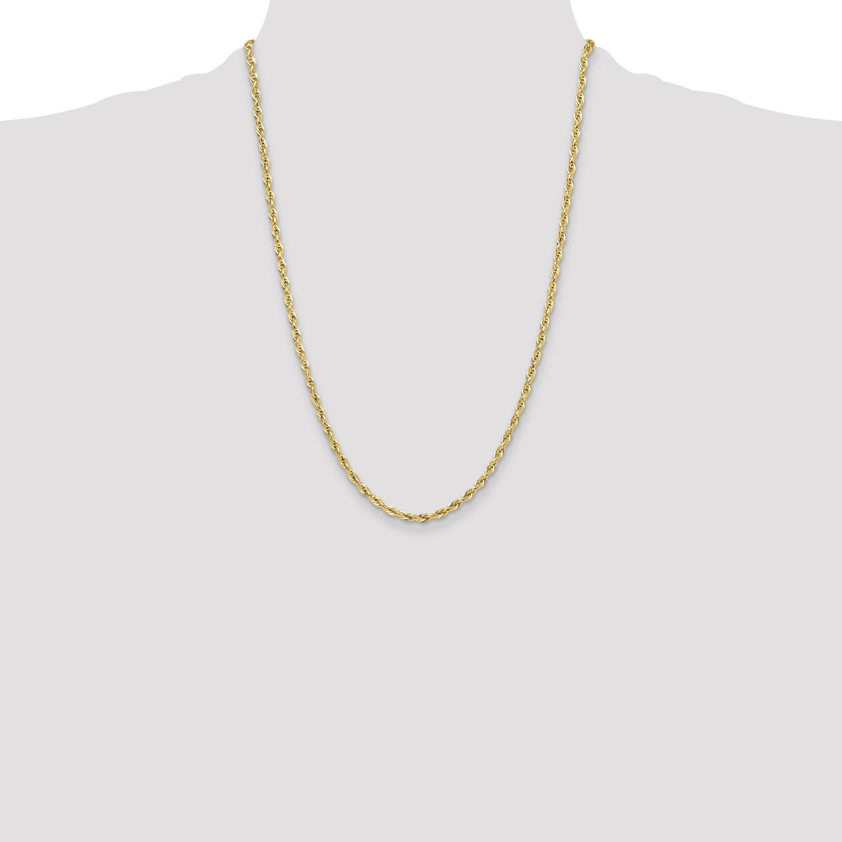 10k 3.5mm Semi-Solid Rope Chain-10BC203-24