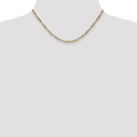 10k 3.5mm Semi-Solid Figaro Chain-10BC93-16