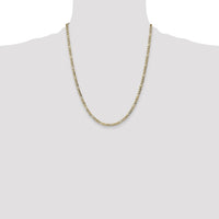 10k 3.5mm Semi-Solid Figaro Chain-10BC93-22
