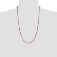 10k 3.5mm Semi-Solid Figaro Chain-10BC93-26
