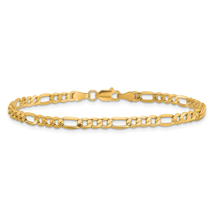 10k 3.5mm Semi-Solid Figaro Chain-10BC93-9