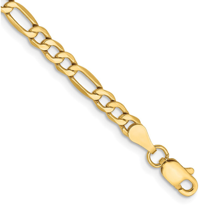 10k 3.5mm Semi-Solid Figaro Chain-10BC93-8