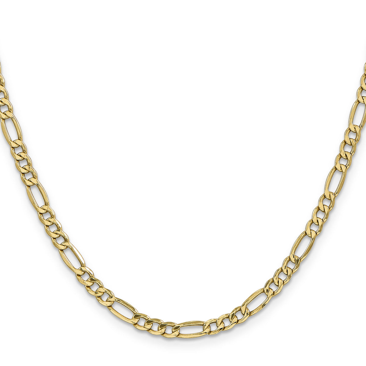 10k 4.2mm Semi-Solid Figaro Chain-10BC94-22