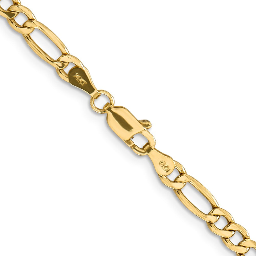 10k 4.4mm Semi-Solid Figaro Chain-10BC94-26