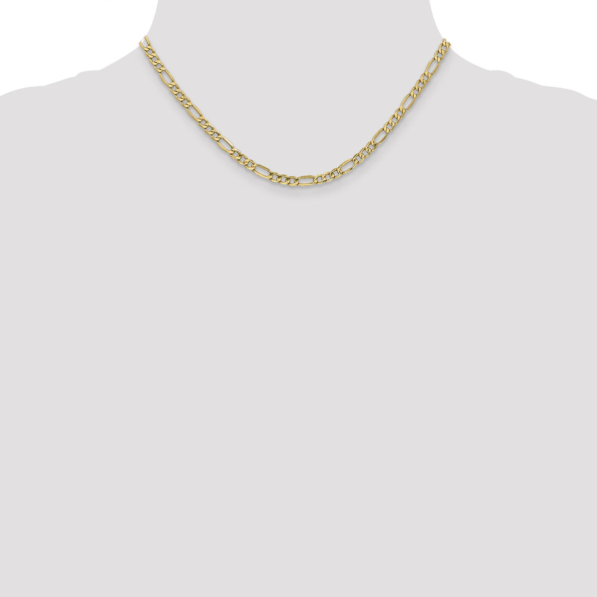 10k 4.2mm Semi-Solid Figaro Chain-10BC94-16