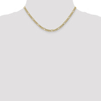 10k 4.2mm Semi-Solid Figaro Chain-10BC94-16