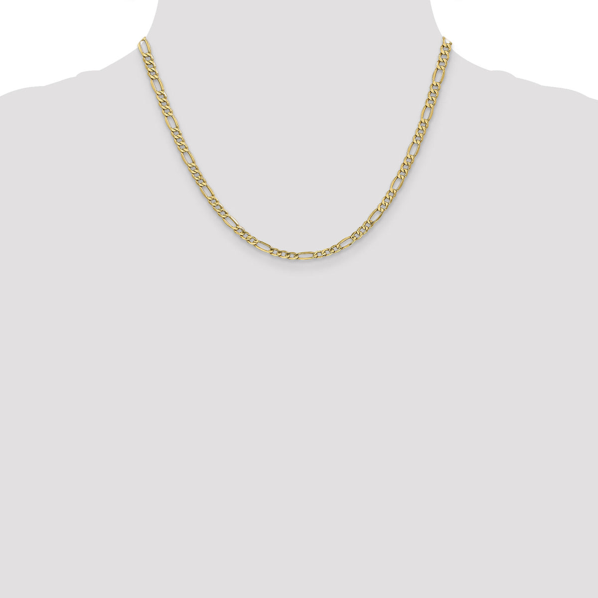 10k 4.2mm Semi-Solid Figaro Chain-10BC94-18
