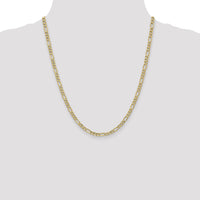 10k 4.2mm Semi-Solid Figaro Chain-10BC94-22