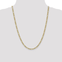10k 4.2mm Semi-Solid Figaro Chain-10BC94-24