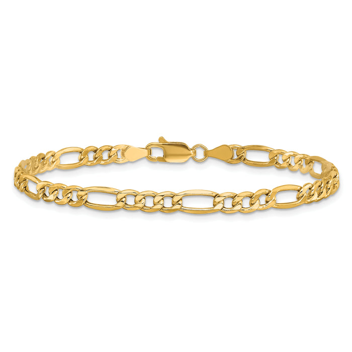 10k 4.2mm Semi-Solid Figaro Chain-10BC94-9