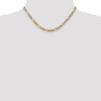 10k 5.35mm Semi-Solid Figaro Chain-10BC95-16