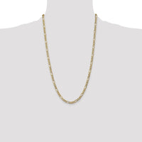 10k 5.35mm Semi-Solid Figaro Chain-10BC95-26
