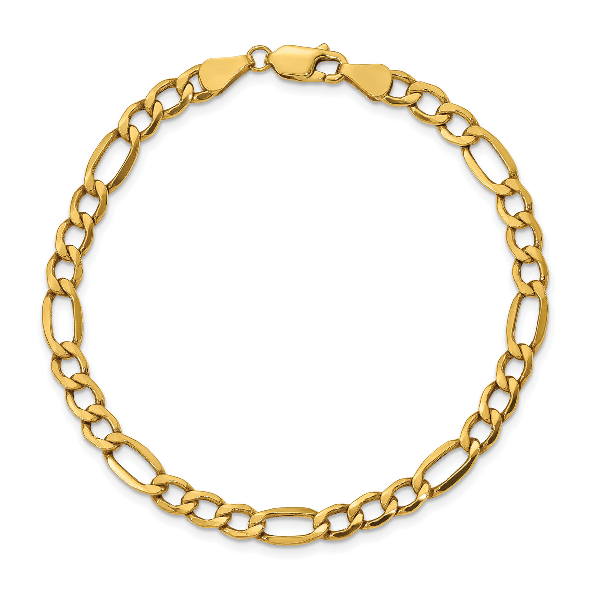 10k 5.35mm Semi-Solid Figaro Chain-10BC95-8
